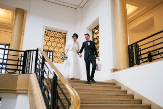 Photo de mariage à la mairie de Puteaux
